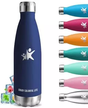 grsta Isolierte Trinkflasche 750ml Edelstahl 18/8, BPA-frei (GR-KK-SCKLP-750ML-DarkBlue-287C)