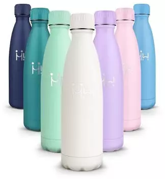 HoneyHolly Thermosflasche Edelstahl 500ml, doppelwandig, BPA-frei (HH-QPKLP-500ML-CreamyWhite)