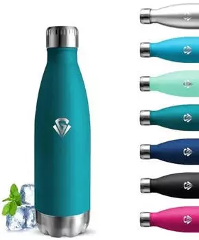 grsta Trinkflasche Edelstahl 500ml BPA-frei, dunkelgrün (Grsta-TYKLP-500ML-MossGreen-322)