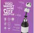 Asobu Bestie Bottle Kinder Thermosflasche Panda mit Strohhalm 460ml