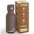 Asobu Bestie Isolierte Kinderflasche mit Strohhalm, Edelstahl, Braunbär, 420ml (SBV44BE-Brown)