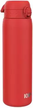 Ion8 Stainless Water Bottle Non-Insulated 1L Red