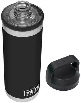 Yeti Rambler Thermoflasche mit Chug-Verschluss 532ml Schwarz (70000003459)
