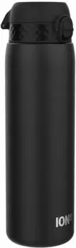 Ion8 Stainless Water Bottle Non-Insulated 1L Black