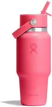 Hydro Flask Hydration Travel Bottle Flex Straw Cap Trinkflasche 710 ml pink