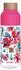 Quokka Ice Trinkflasche 720ml, Holzdeckel, florales Motiv, rosa (6993)