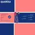 Quokka Ice Trinkflasche 720ml, Holzdeckel, florales Motiv, rosa (6993)