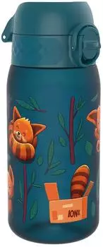 Ion8 Recyclon Kinder-Trinkflasche 350ml, Rote Pandas (I8RF350PTREDP)