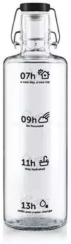 soulbottles Trinkflasche "Stay Hydrated" Glas 1L (SB10-29)