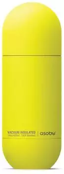 Asobu Orb Bottle Isolierflasche mit Trinkbecher, Edelstahl, gelb, 460ml