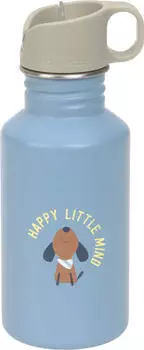 Lässig Pattern Party Trinkflasche Kinder, Edelstahl, blau, 500ml (12100284015)