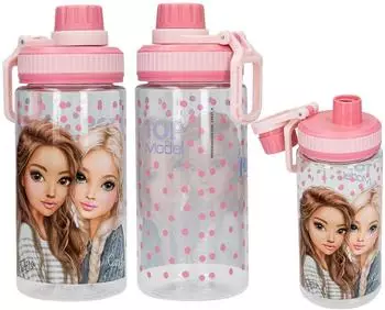 Depesche TOPModel Dots Trinkflasche transparent, Einhorn-Motiv, 500ml (14017)