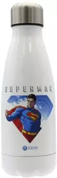 CyP Brands Superman Trinkflasche aus Stahl 550ml, weiß (B55-02SU)
