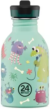 24Bottles Urban Bottle Kids Spooky Friends 250ml, Edelstahl, mint