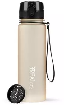 720°DGREE uberBottle softTouch mit Sieb, 500ml, light peach (720_13_500ml_light_peach)