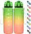 LuxusKollektion Sport-Trinkflasche Tritan, auslaufsicher, 1000ml, mit Zeitmarkierung