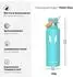 Super Sparrow Trinkflasche Edelstahl mit Strohhalmdeckel 750ml, minze (BPA-frei)