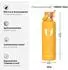 Super Sparrow C-Mango FlipFlow Trinkflasche Edelstahl 1000ml mit Strohhalm, BPA-frei