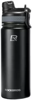 Rockbros Fahrrad-Thermoflasche Edelstahl 530ml, schwarz