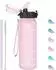 LuxusKollektion Kinder-Trinkflasche mit Strohhalm, Tritan, rosa, 500ml