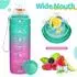 LuxusKollektion Trinkflasche Kinder & Erwachsene 700ml, Tritan, smaragd-lila