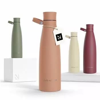 LARS NYSØM Isolierte Trinkflasche aus Edelstahl, doppelwandig, 750ml (NAD-4-BLUROS)