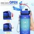 LuxusKollektion Sport Trinkflasche Tritan, BPA-frei, mit Zeitmarkierung, 500ml–2L