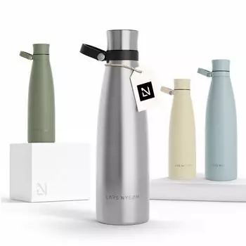 LARS NYSØM Isolierte Trinkflasche aus Edelstahl, doppelwandig, 750ml (NAD-4-STASTE)