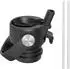 Super Sparrow FlipFlow Trinkflasche Edelstahl 1000ml, schwarz, mit Strohhalm, BPA-frei