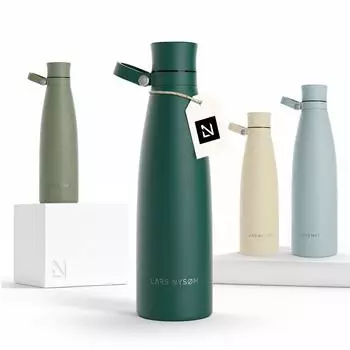 LARS NYSØM Isolierte Trinkflasche aus Edelstahl, doppelwandig, 750ml (NAD-4-PINGRE)