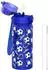 LuxusKollektion Kinder-Trinkflasche Edelstahl, blauer Fußball, 550ml