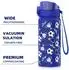 LuxusKollektion Kinder-Trinkflasche Edelstahl, blauer Fußball, 550ml