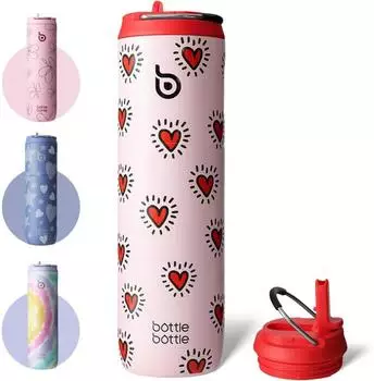 LuxusKollektion Isolierflasche Edelstahl 750ml, doppelwandig, BPA-frei