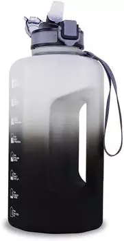 LuxusKollektion Sport-Trinkflasche 2,2L mit Strohhalm, BPA-frei