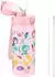 LuxusKollektion Kinder-Trinkflasche Meerjungfrau 550ml, Edelstahl mit Strohhalm, rosa