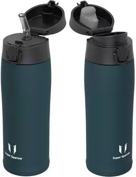 LuxusKollektion Thermosflasche Edelstahl 500ml, BPA-frei, jade
