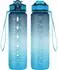 LuxusKollektion Trinkflasche mit Strohhalm 1l, BPA-frei, tiefes Blau