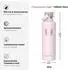 Super Sparrow Thermosflasche Edelstahl Kirschblüten 1000ml mit Strohhalm, BPA-frei (FlipFlow)