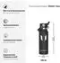 LuxusKollektion FlipFlow Isolier-Trinkflasche Edelstahl mit Strohhalm 350ml, schwarz