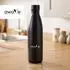 Stoneline Thermo-Trinkflasche 500ml, Edelstahl, schwarz matt