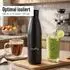 Stoneline Thermo-Trinkflasche 500ml, Edelstahl, schwarz matt