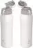Super Sparrow Edelstahl-Thermosflasche 950ml, beige, BPA-frei, 2 Deckel