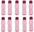 Steuber 10 Stück culinario Trinkflasche Flip Top, BPA-frei, 700 ml Inhalt, pink