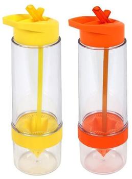 CULINARIO Trinkflasche gelb und orange 2x0,65 l