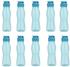 Steuber 10 Stück culinario Trinkflasche Flip Top, BPA-frei, 700 ml Inhalt, hellblau