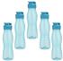 Steuber 5 Stück culinario Trinkflasche Flip Top, BPA-frei, 700 ml Inhalt, hellblau