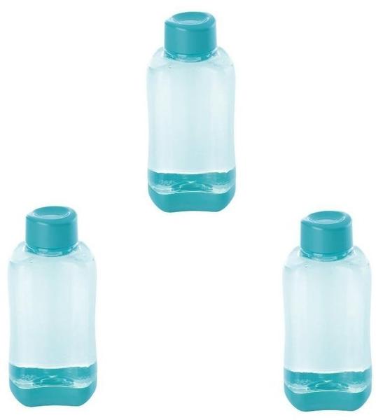 Steuber 3 Stück culinario Trinkflasche Tetris, BPA-frei, 500 ml Inhalt, blau