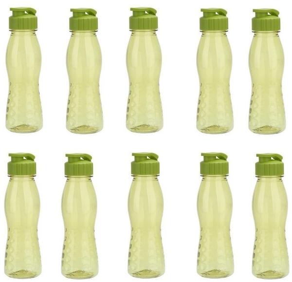 Steuber 3 Stück culinario Trinkflasche Flip Top, BPA-frei, 700 ml Inhalt, olivgrün