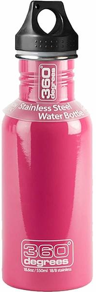 360° Degrees Stainless Bottle 0.55L Pink