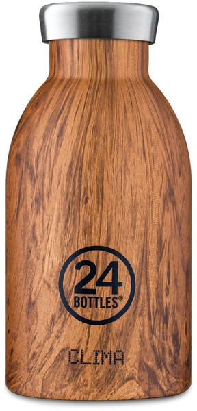 24Bottles Clima Bottle 0.33L Sequoia Wood